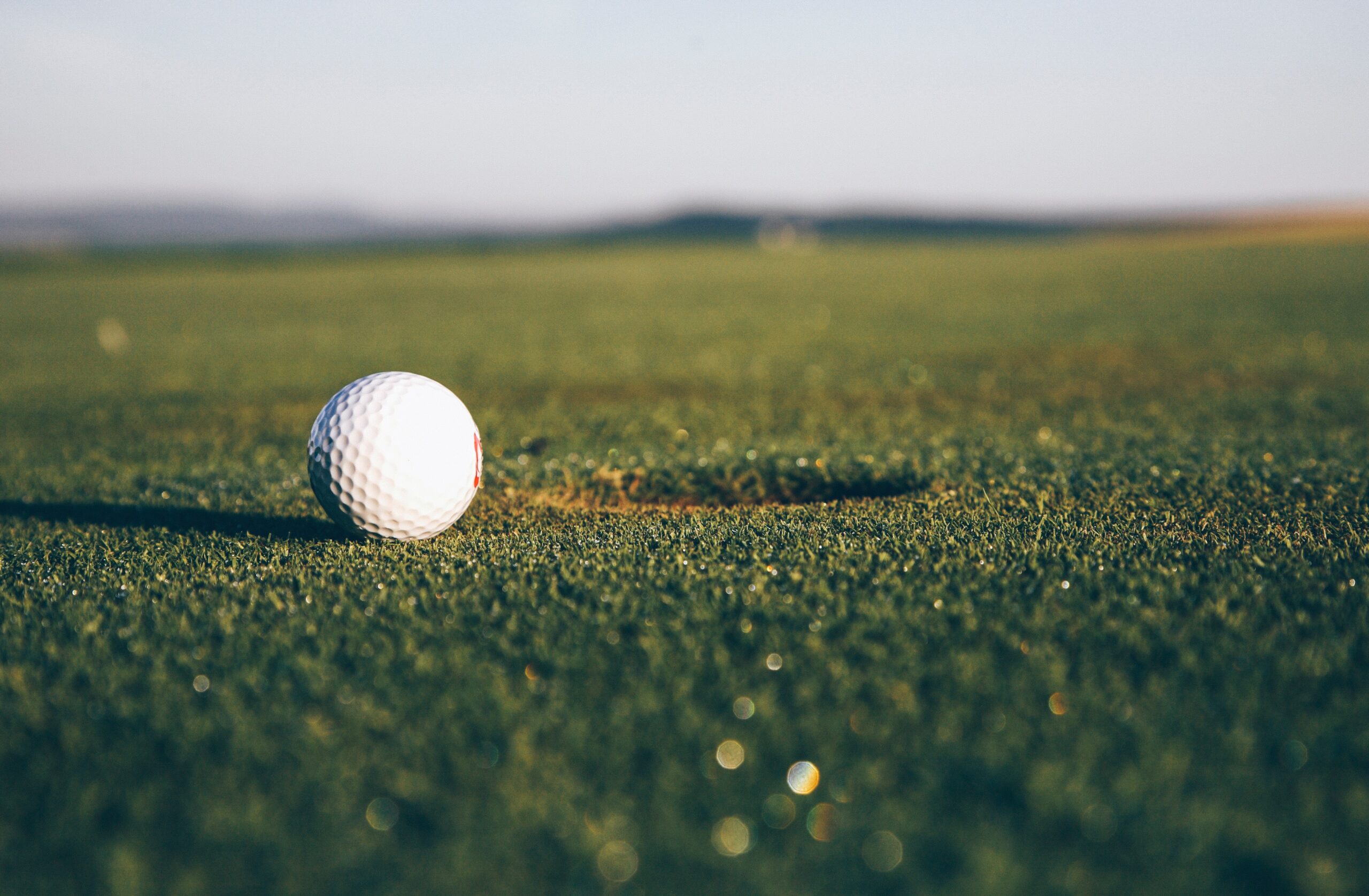 golf ball on golf course